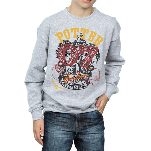 Harry Potter Pojkar Gryffindor Seeker Sweatshirt 12-13 År Spor Sports Grey 12-13 Years