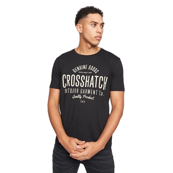 Crosshatch Mens Luckmoore Assorted Designs T-Shirt (5-pack) White/Orange/Black/Grey/Navy Blue L