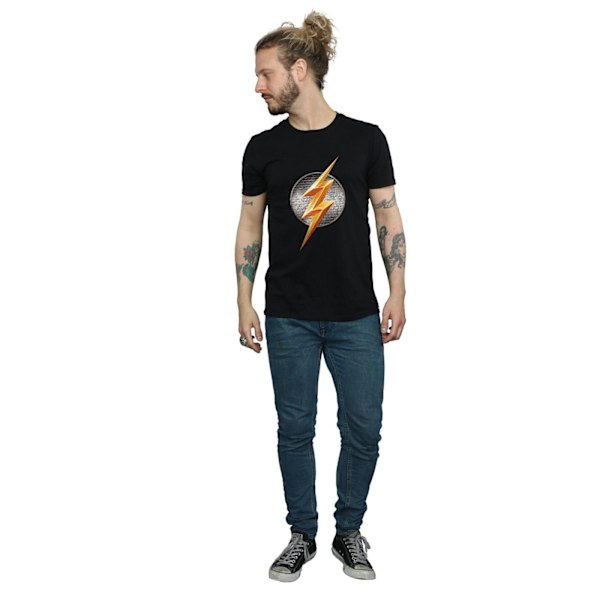 DC Comics Justice League Movie Flash Emblem T-shirt XL Svart Black XL