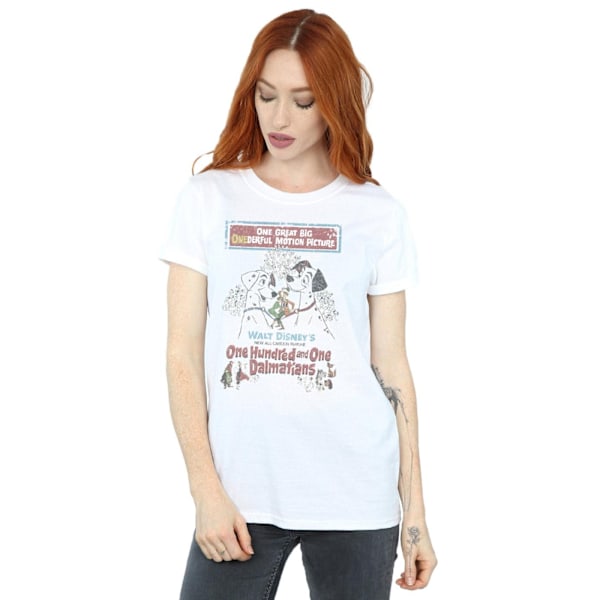 101 Dalmatiner Dam/Dam Poster Bomull Boyfriend T-shirt 3X White 3XL