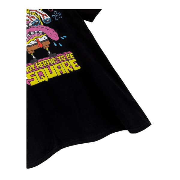 SpongeBob SquarePants Mens Not Afraid to Be Square Kortärmad Black 3XL