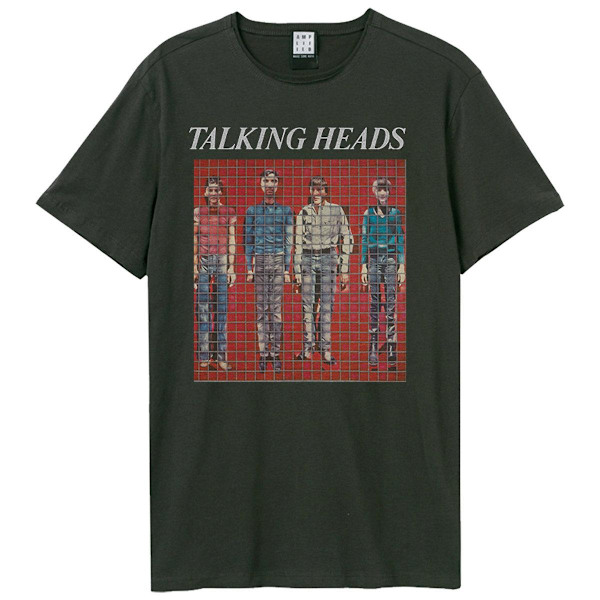 Amplified Unisex Vuxen Byggnader Och Mat Talking Heads T-Shirt Charcoal XS