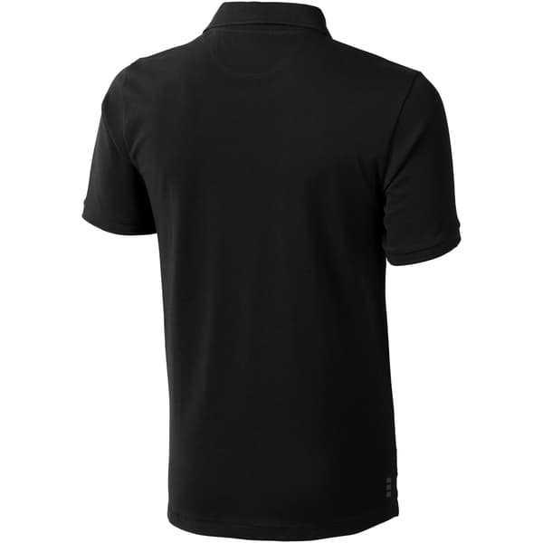 Elevate Calgary Pikétröja Kortärm Herr M Enfärgad Svart Solid Black M