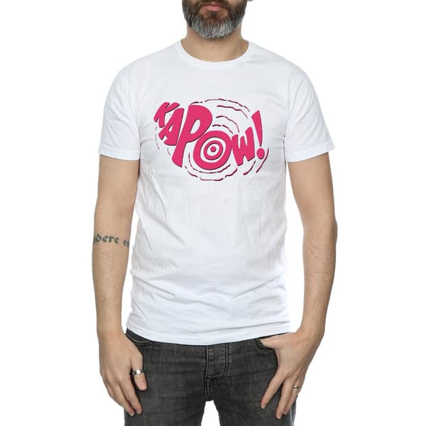 DC Comics Herr Batman TV-serie Kapow T-shirt M Vit White M
