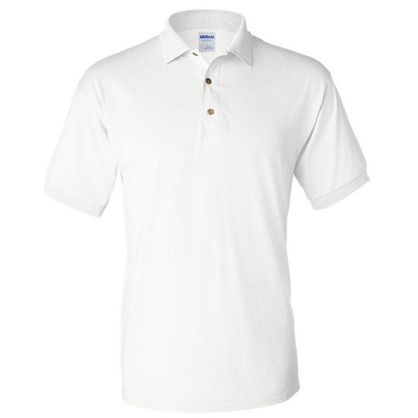 Gildan Adult DryBlend Jersey Kortärmad Poloskjorta 2XL Vit White 2XL