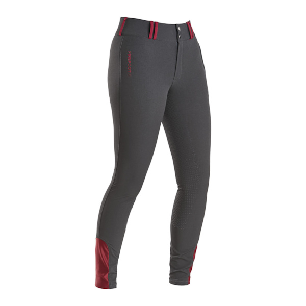 Firefoot Womens/Ladies Emley 4-vägs stretchridbyxor 28 UK Grå/ Grey/Merlot 28 UK