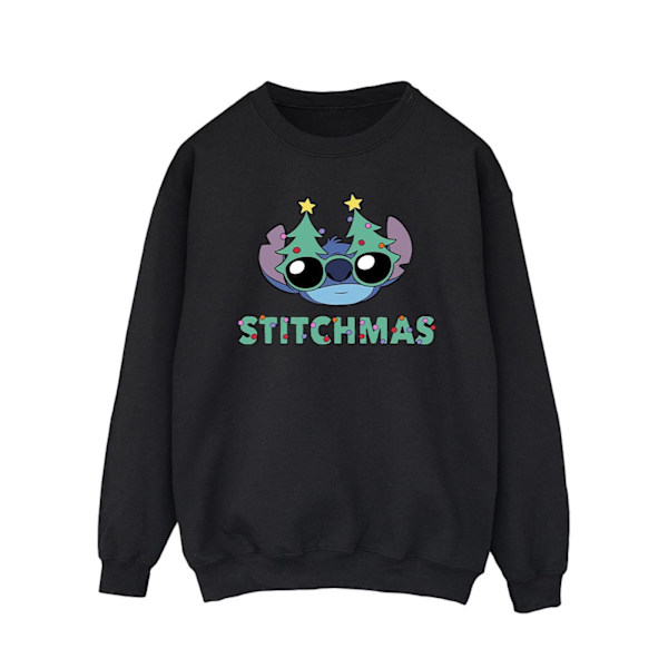 Disney Herr Lilo & Stitch Stitchmas Glasögon Sweatshirt M Svart Black M