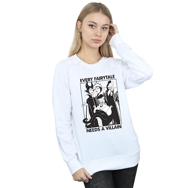 Disney Princess Womens/Ladies Every Fairy Tale Needs A Villain White L