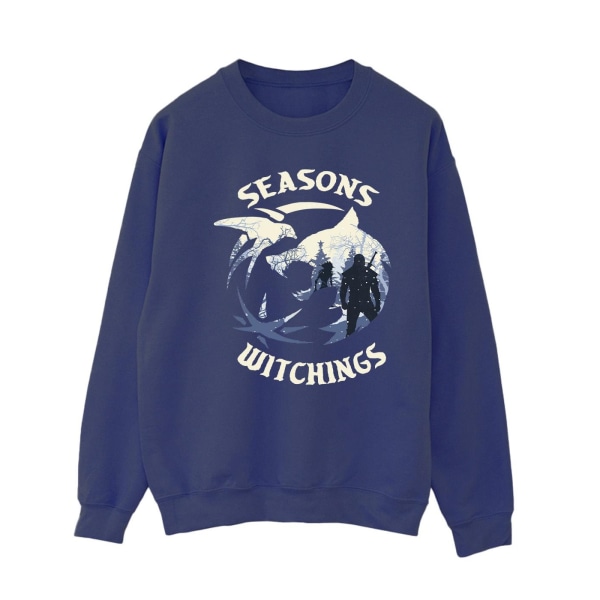 Netflix Womens/Ladies The Witcher Christmas Wolf Sweatshirt 4XL Navy Blue 4XL