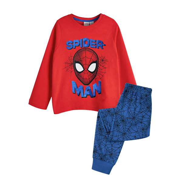 Spider-Man Boys Printed Long Pyjama Set 4-5 Years Blue/Red Blue/Red 4-5 Years