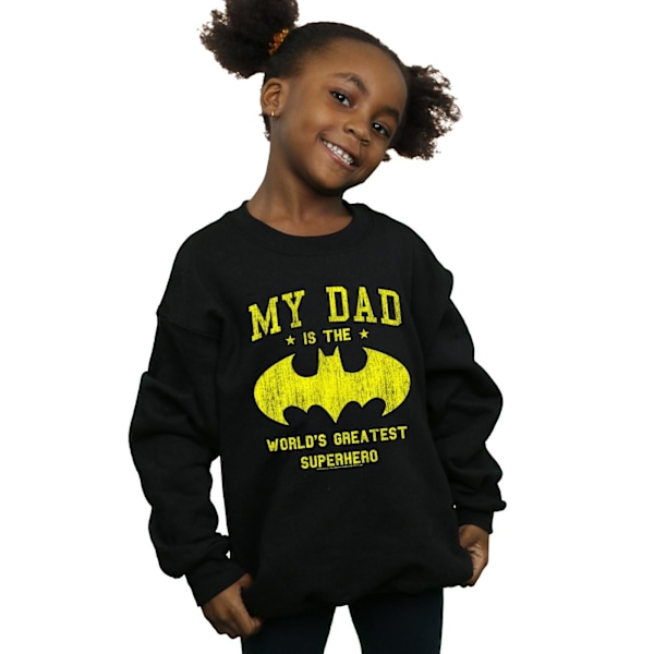 DC Comics Girls Batman Min Pappa Är En Superhjälte Sweatshirt 12-13 År Black 12-13 Years