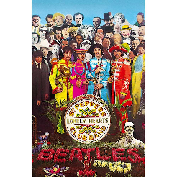 The Beatles Sgt Pepper Textil Affisch En Storlek Flerfärgad Multicoloured One Size