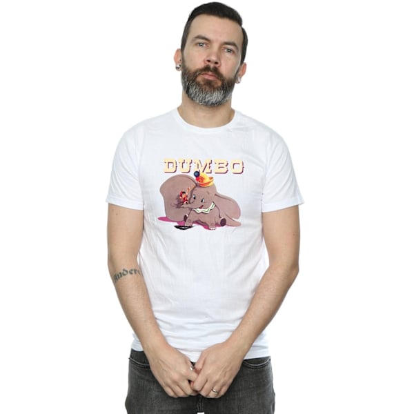 Disney Mens Dumbo Timothy´s Trombone T-Shirt M Vit White M