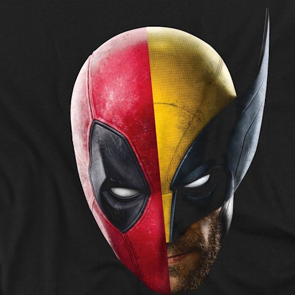 Deadpool & Wolverine Herr Deadpool & Wolverine Porträtt T-Shirt Black XL
