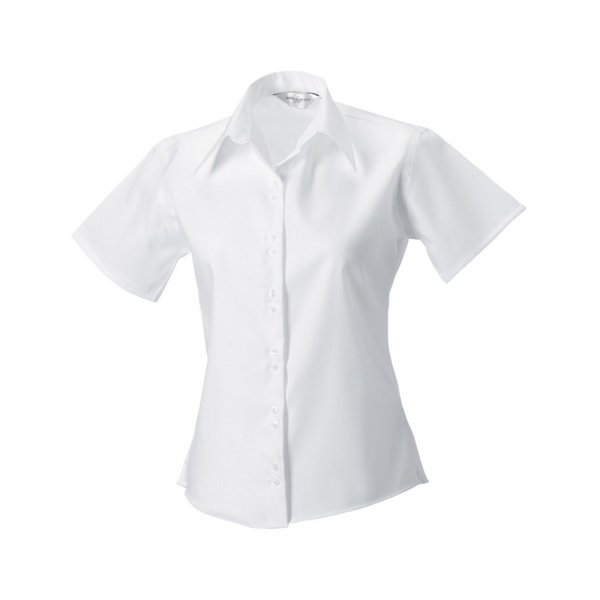 Russell Collection Dam/Damer Ultimate Kortärmad Skjorta 2 White 22 UK