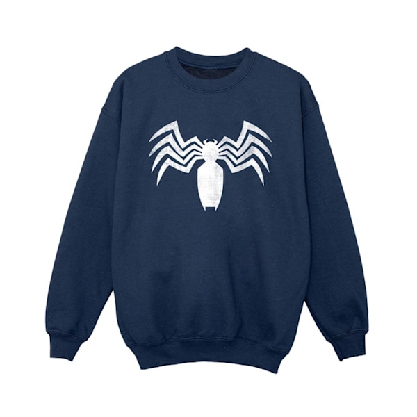 Marvel Boys Venom Spider Logo Emblem Sweatshirt 12-13 år Marinblå Navy Blue 12-13 Years