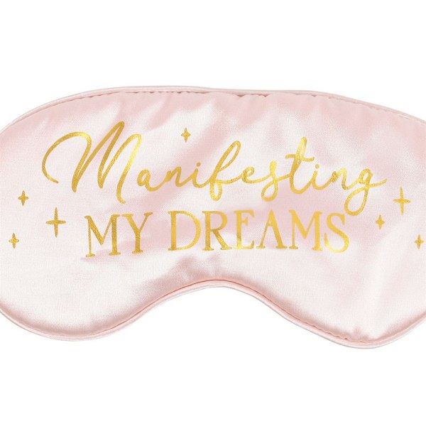 Something Different Manifesting My Dreams Satin Sleep Mask One Pink/Gold One Size