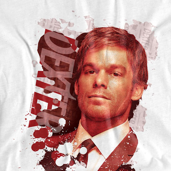Dexter Unisex Vuxen Splatter T-Shirt S Vit White S