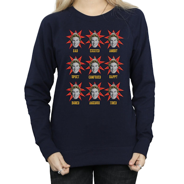 Elf Dam/Damer Buddy Moods Sweatshirt XXL Marinblå Navy Blue XXL