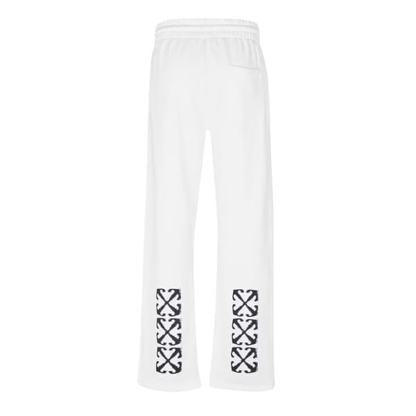 Off-White Herr Arrow Logo Raka Sweatpants M Vit/Svart White/Black M