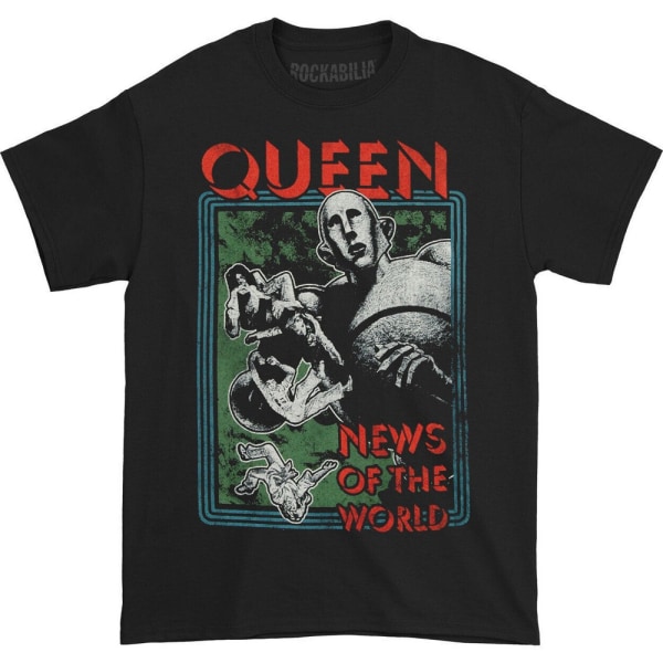 Queen Unisex Adult News Of The World T-shirt M Svart Black M