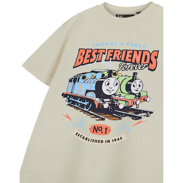 Thomas & Friends Barn- & Kortärmad T-shirt för Barn Oatmeal 18-24 Months