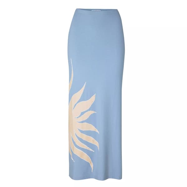 Never Fully Dressed Midi-kjol för damer 12 UK Blå Blue 12 UK