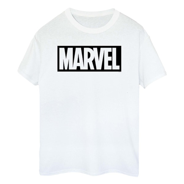 Marvel herr Outline bomull logotyp T-shirt M vit White M