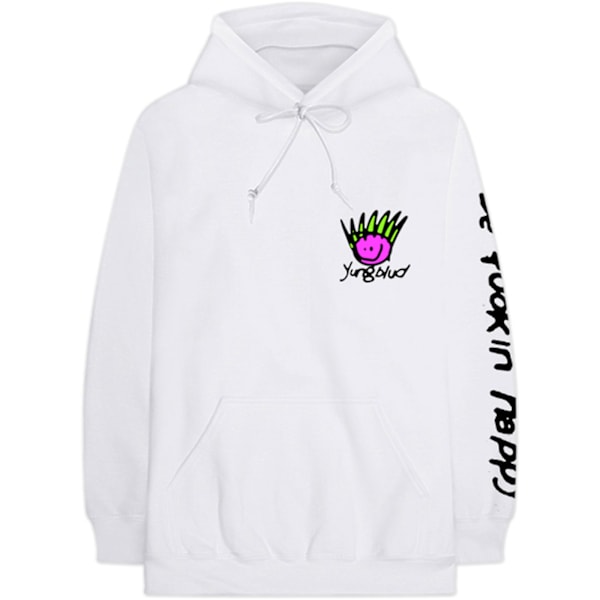 Yungblud Unisex Vuxen Ansikte Hoodie L Vit White L