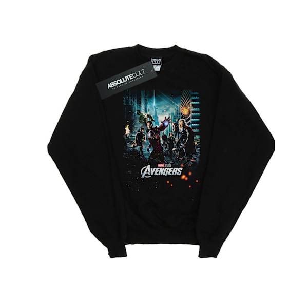 Marvel Studios The Avengers Poster Sweatshirt 5XL Svart Black 5XL