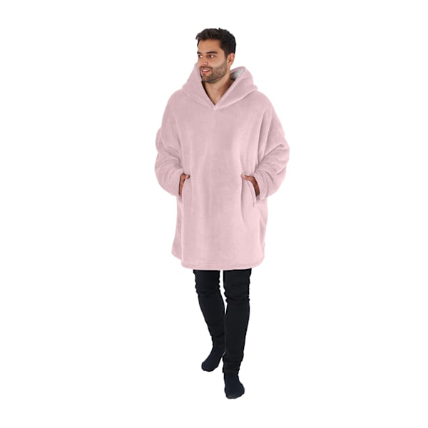 Brand Lab Unisex Vuxen Sherpa Fleece Hoodie One Size Blush Pink Blush Pink One Size