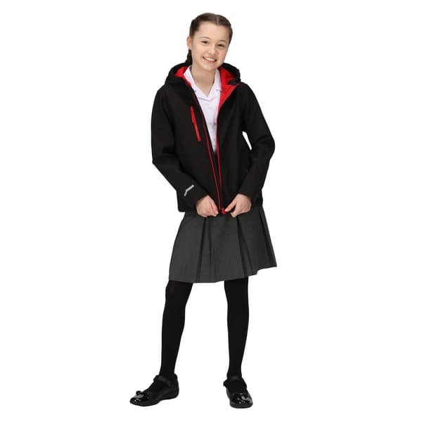 Regatta Professional Barn/Kids 3-lagers Softshelljacka 3 Black/Classic Red 3-4 Years