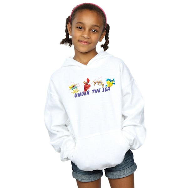 Disney Girls The Little Mermaid Under The Sea Hoodie 12-13 År White 12-13 Years