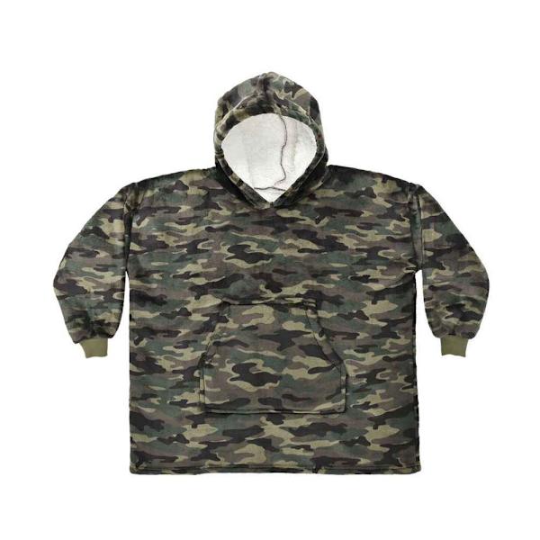 Brand Lab Barn/Barn Camo Oversized Hoodiefilt 3-7 År Green 3-7 Years