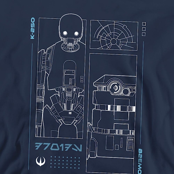 Star Wars: Andor Unisex Vuxen Droids Sweatshirt L Marinblå Navy L