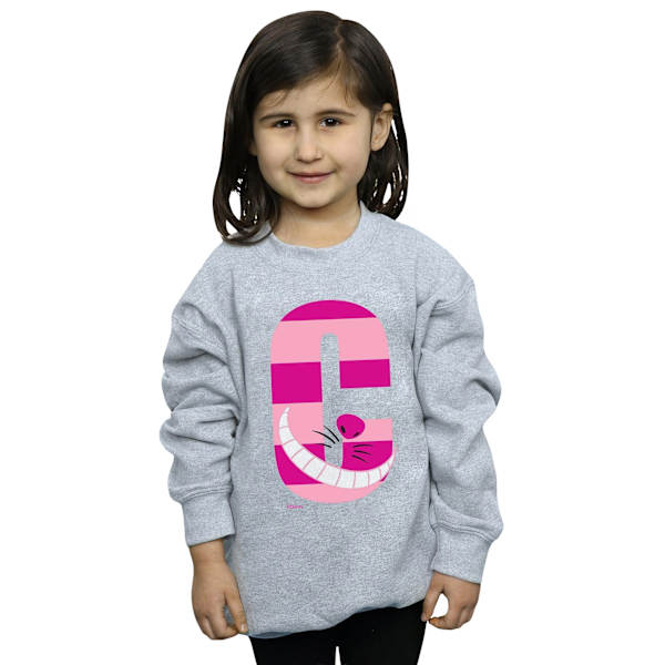 Disney Girls Alphabet A Is For Alice Sweatshirt 12-13 År Spo Sports Grey 12-13 Years