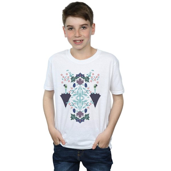 Disney Boys Mary Poppins Floral Collage T-Shirt 12-13 år Vit White 12-13 Years