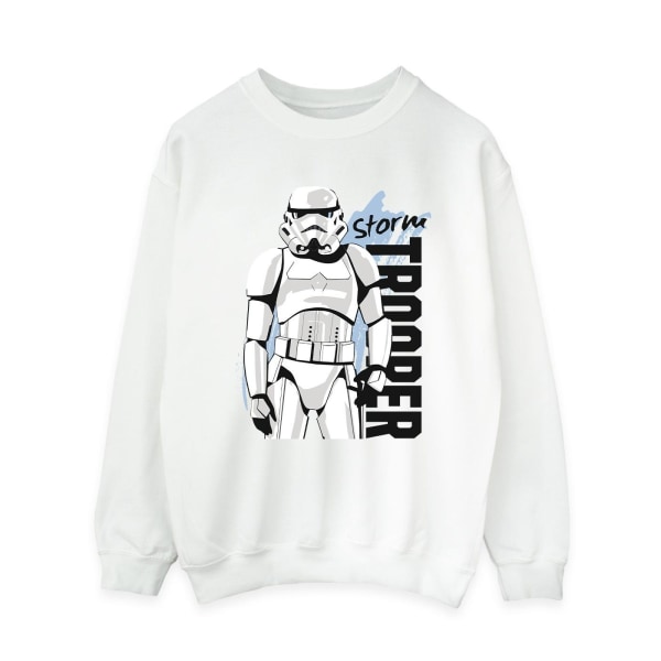 Star Wars Dam/Dam Storm Trooper Sweatshirt M Vit White M
