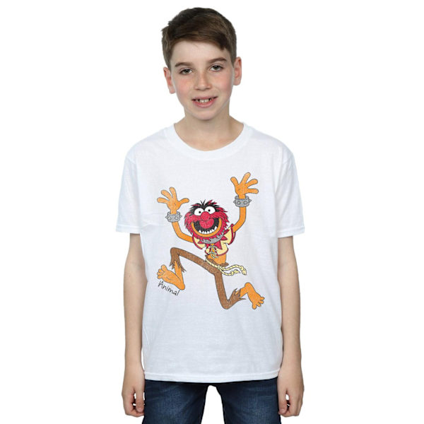 The Muppets Boys Classic Animal Bomull T-shirt 5-6 år Vit White 5-6 Years