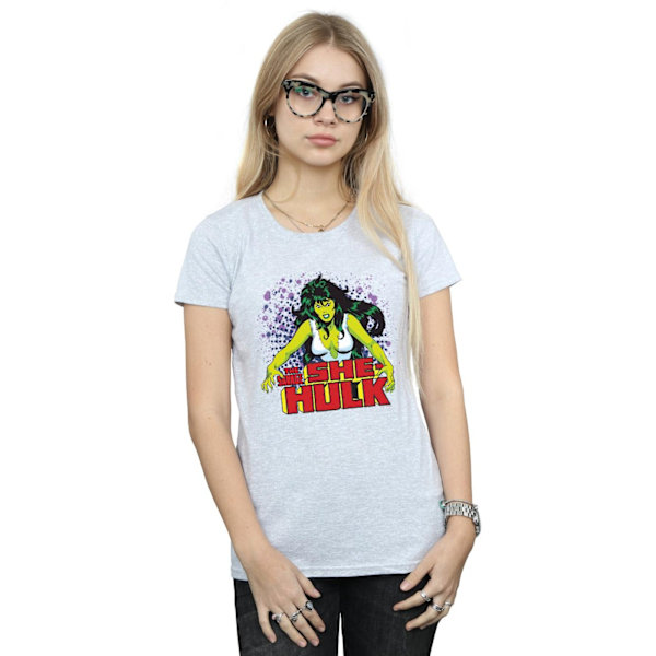 Marvel Womens/Ladies The Savage She-Hulk Bomull T-shirt XXL Spo Sports Grey XXL