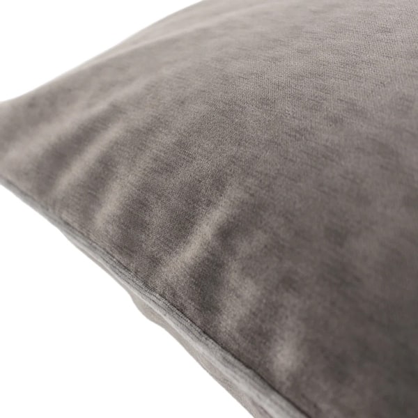 Paoletti Torto Rektangulär Kuddfodral i Sammet 50cm x 50cm Cha Charcoal/Silver 50cm x 50cm