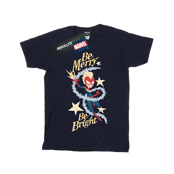 Marvel Boys Be Merry Be Bright T-shirt 3-4 år Marinblå Navy Blue 3-4 Years