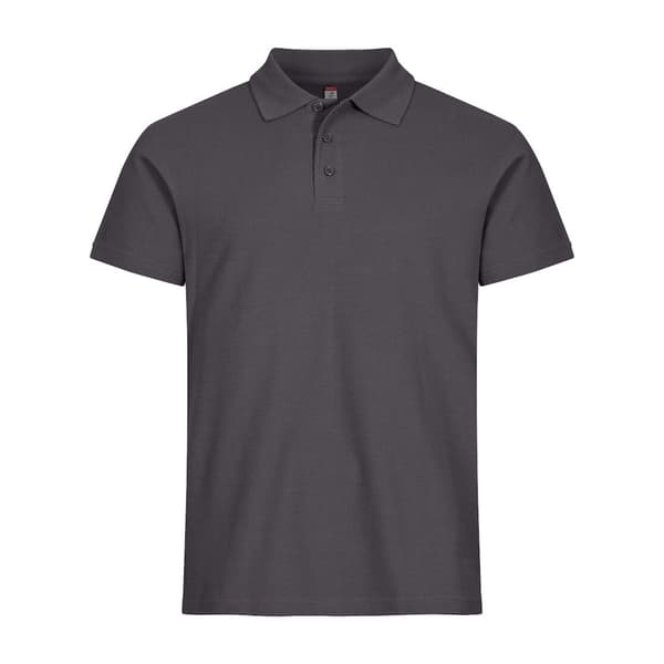 Clique Herr Basic Melange Pikétröja XS Metallgrå Metal Grey XS