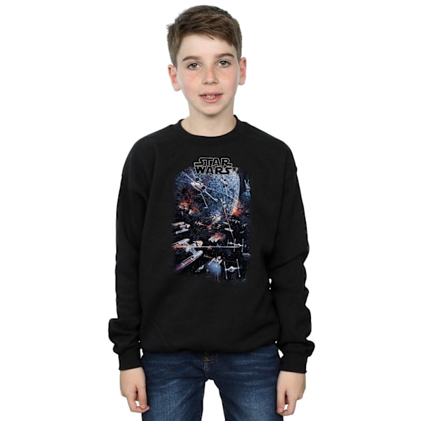 Star Wars Boys Universe Battle Sweatshirt 7-8 år Svart Black 7-8 Years