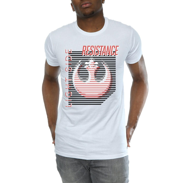 Star Wars The Last Jedi Light Side T-shirt för män, vit, storlek M White M