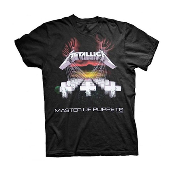 Metallica Unisex Vuxen Master Of Puppets T-shirt med tryck på baksidan XXL Black XXL