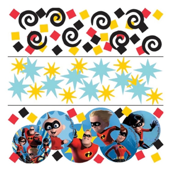 Incredibles 2 Konfettimix i olika designer, One Size, Flerfärgad Multicoloured One Size