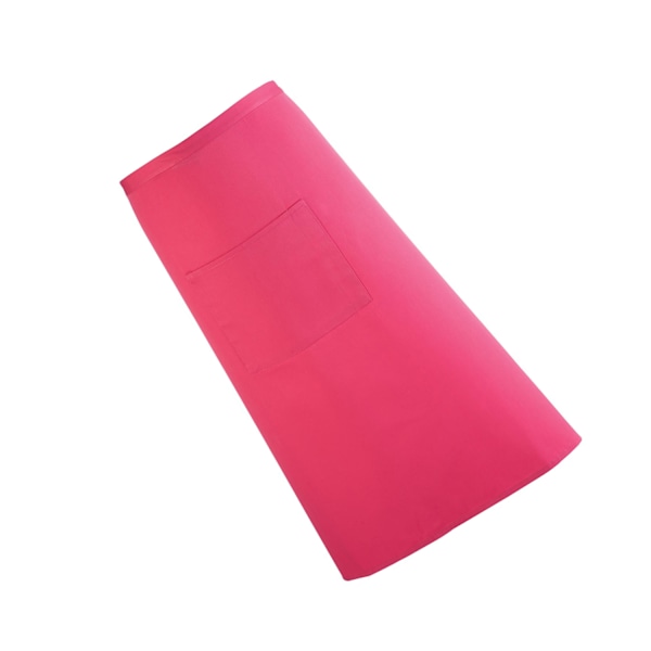 Premier Unisex Färger Bar Apron / Arbetskläder (Lång Kontinental Stil) (2-pack) Hot Pink One Size