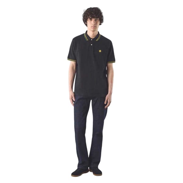 Pretty Green Herr Regular Pikétröja S Svart Black S