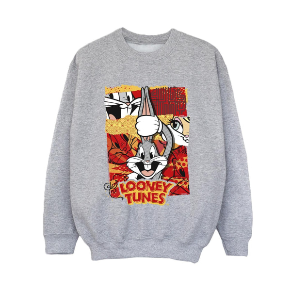 Looney Tunes Boys Bugs Rabbit Comic Nyår Sweatshirt 12-13 Y Sports Grey 12-13 Years